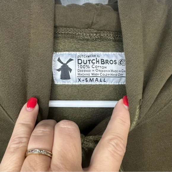 Dutch Bros Women’s SMALL Brown Oregon Hoodie RARE “The Beaver State” DB … - Picture 14 of 14